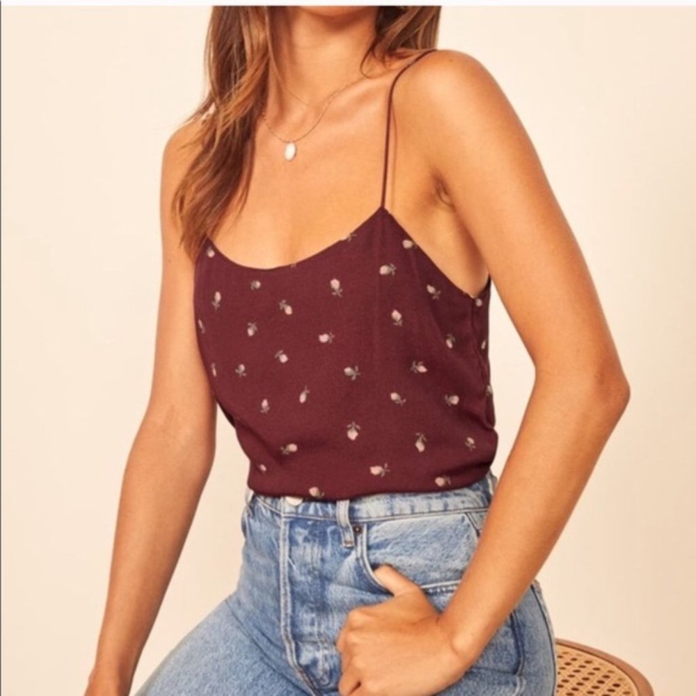 REFORMATION Atticus Camisole Top Blouse